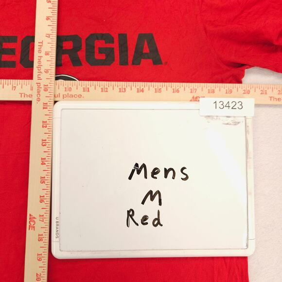 Nike Georgia Bulldogs College Crew Neck T Shirt Mens Size Medium M Red - Picture 7 of 9